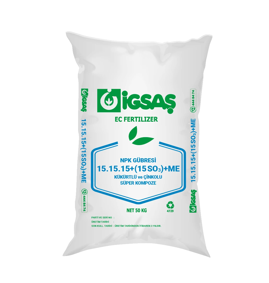 İGSAŞ 15.15.15 KÜKÜRTLÜ VE ÇİNKOLU SÜPER KOMPOZE